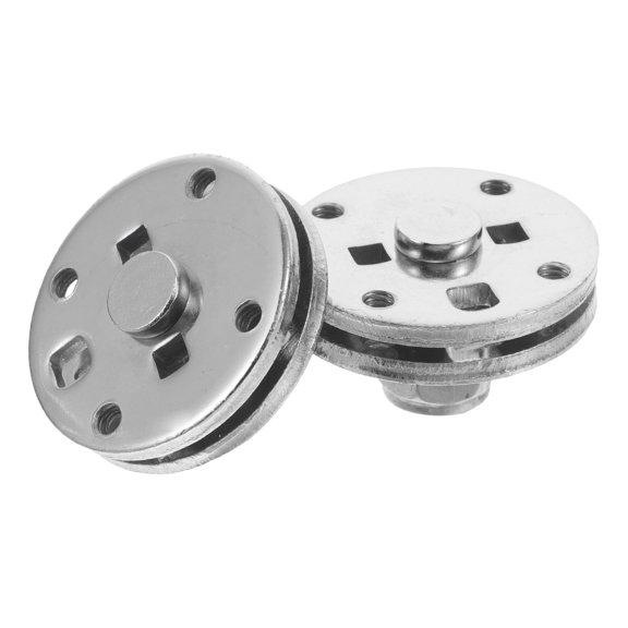 POPETPOP 2Pcs Small Metal Round Damper Plated Silver Adjustable Friction Hinge for Home Camera Stabilization