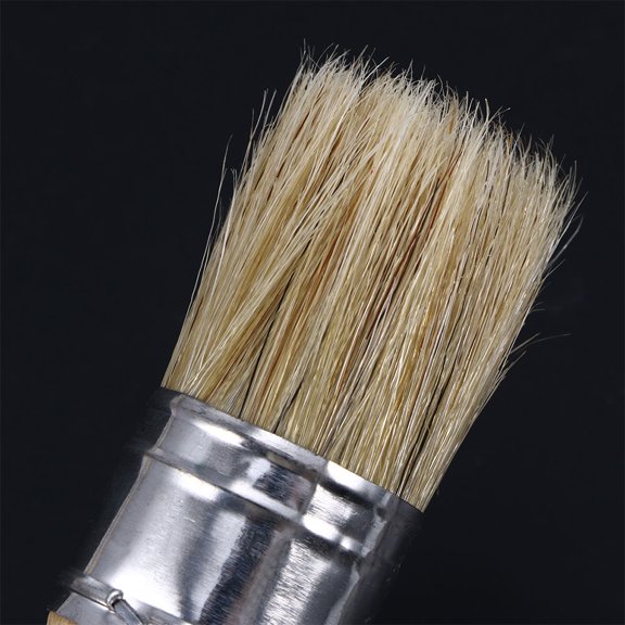 POPETPOP 2Pcs Smooth Finish Wood Handle Paint Brush for Large Project and Home Use