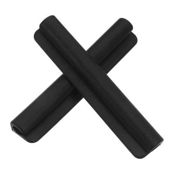 POPETPOP 2Pcs Black Silicone Pen and Pencil Holder for Desk Adhesive Organizer with Antislip Grip