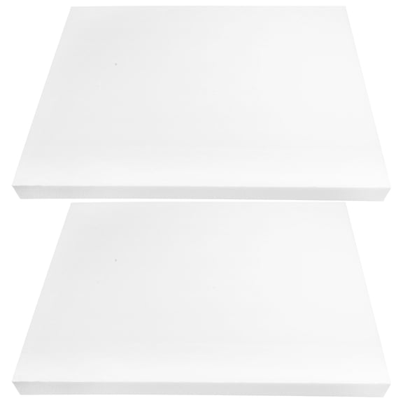 POPETPOP Versatile White PU Foam Sheets for Phone and Packing Inserts 2Pcs