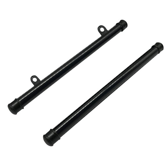 POPETPOP 2pcs Flag Pole Parts and Accessories PVC Black Round Display Posters Modern Design for Home Decor