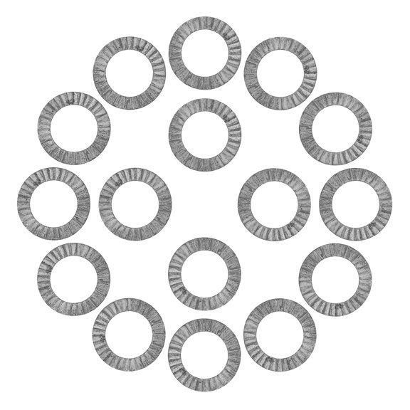 POPETPOP 30Pairs Split Lock Spring Washers Manganese Steel Plated Silver Anti Vibration Washers for Machinery