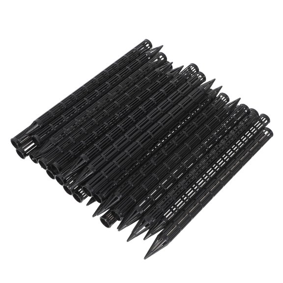 POPETPOP 30Pcs Black Anti Root Rot Plant Stakes for Flowerpot Soil Aeration and Root Oxygenation