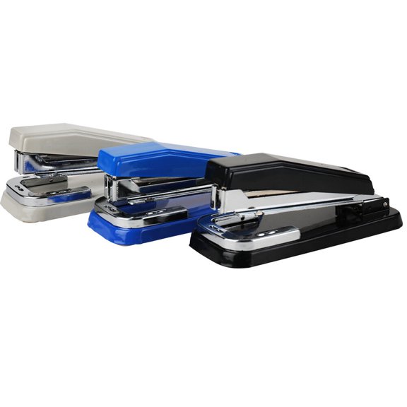 POPETPOP 360 Degree Rotation Desktop Stapler in Black for Smooth Office Paper Binding