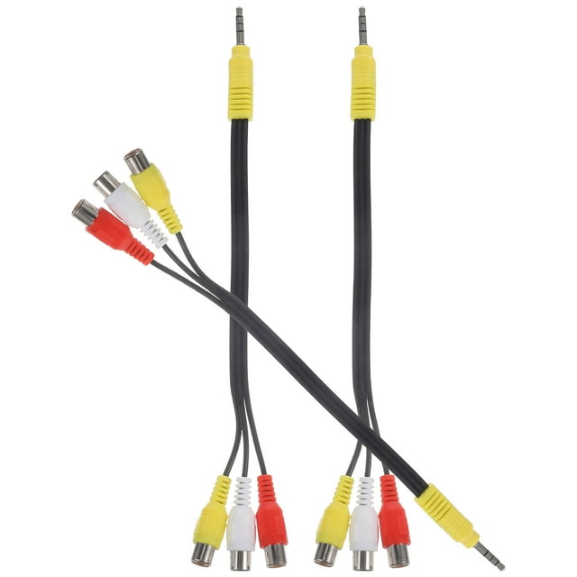 POPETPOP 3Pcs AV Connecting Cord Multi-use AV Cord Cord Audio Adapter ...