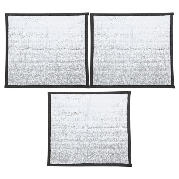 POPETPOP 3Pcs Reflective Reptile Heat Pad Plated Silver Waterproof Heating Mat for Snake Lizard Turtle Frog Terrarium