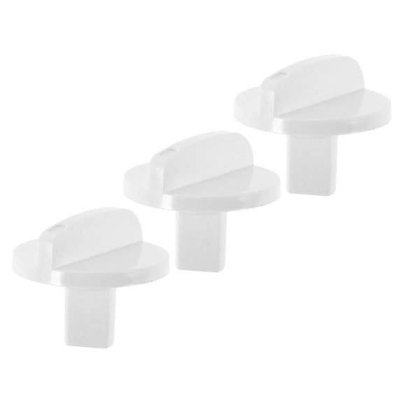 POPETPOP 3Pcs Refrigerator Temperature Adjustment Knobs White Universal Fit for Reliable Temperature Control