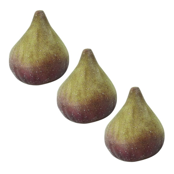 POPETPOP 3Pcs Vivid Artificial Fig Fruit Decor Multi Color for Desktop Display and Scene Adornment