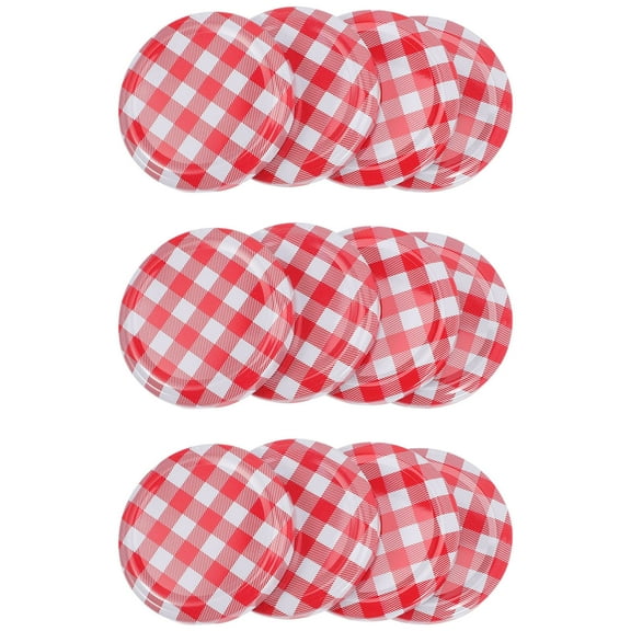 POPETPOP Airtight Iron Jar Lids Multicolor for Jams Sauces Home Use Stylish 40Pcs