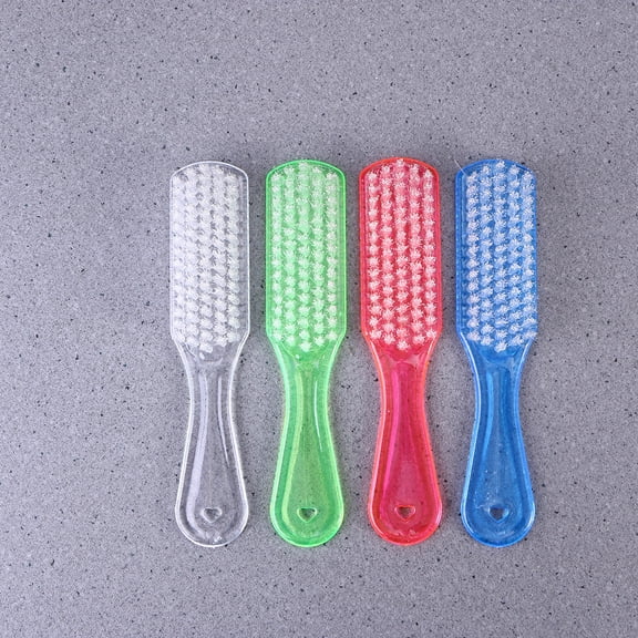 POPETPOP 4Pcs Assorted Color Utility Scrub Brush for Laundry Cleaning in Home Use