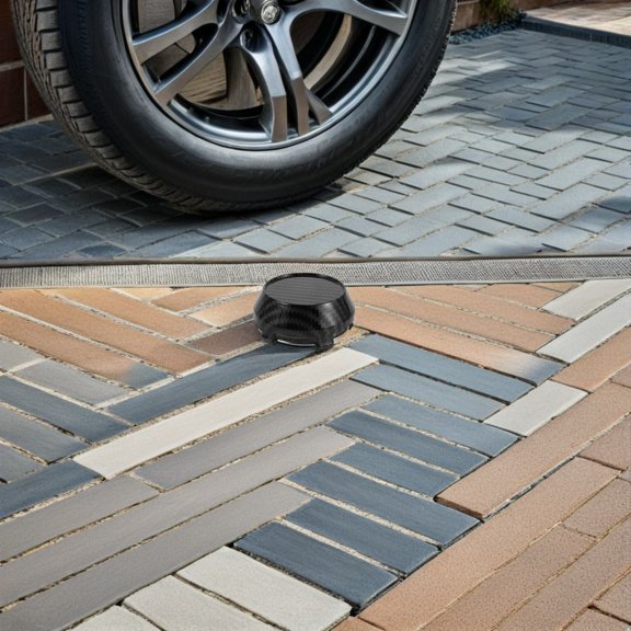 POPETPOP 4Pcs Carbon Fiber Center Caps for Car Wheels with Durable Weather Resistant Protective Finish