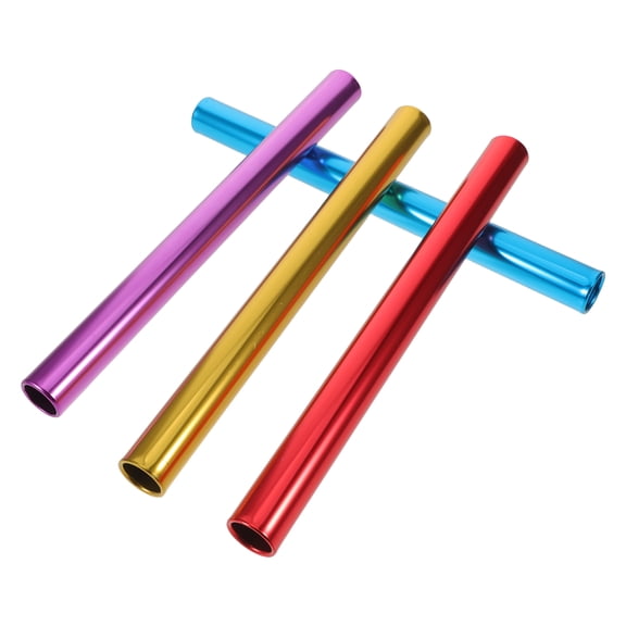 POPETPOP Set of 4 Comfortable Grip Relay in Assorted Colors for School Competitions