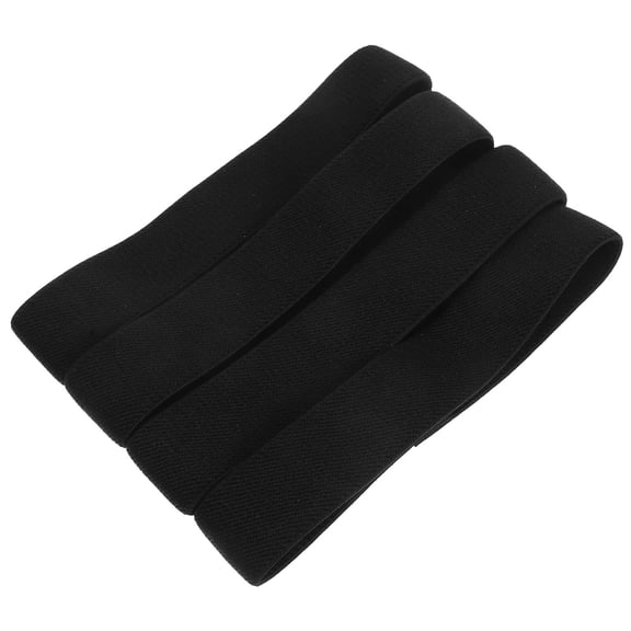 POPETPOP 4Pcs Heavy Duty Elastic Black Lunch Box Cinch Straps for Food Container Secure Holding