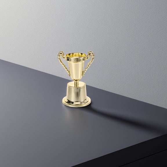POPETPOP 4Pcs Mini Trophy Golden Plastic Fun For Party Celebration Games