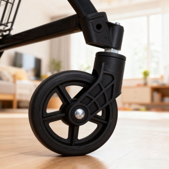 POPETPOP 4- Cart Casters with Plastic Wheels and 360-Degree Swivel for Home, Office, and Warehouse Use