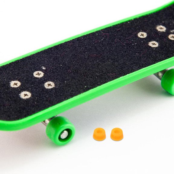 POPETPOP 4Pcs Skateboard Shock Absorber Pads Orange PU Material for Effective Shock Absorption