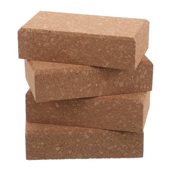 POPETPOP 4Pcs Ski Tuning Cork Blocks with Natural Cork to Protect and Polish Snowboard Surfaces