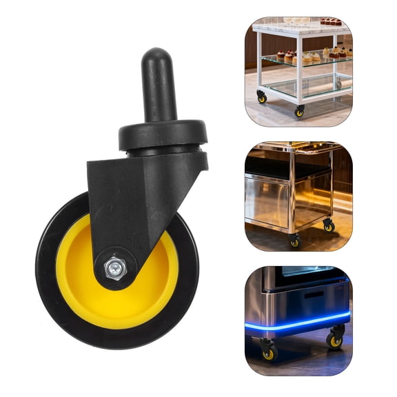 POPETPOP 4-Pack Heavy Duty Universal Swivel Caster Wheels Replacement for Utility and Cleaning Carts