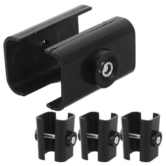 POPETPOP 4Sets Gazebo Frame Connector Black Metal Truss Bracket for Patio Canopy Frame Replacement