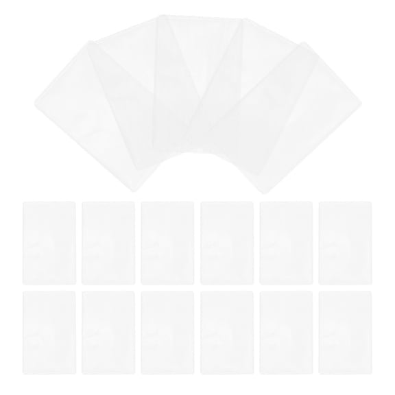 POPETPOP 50Pcs Clear Card Sleeves Waterproof For Credit Card Protection And ID Card Display