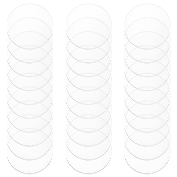POPETPOP 50Pcs Transparent Glass Cushion Spacers Non Slip Pads for Table Top Protection