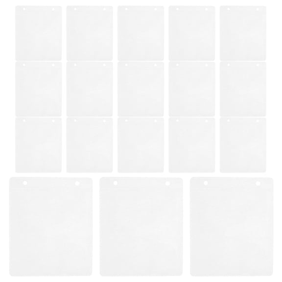 POPETPOP 50Pcs White Disc Storage Sleeves Refill Pages for Cd Dvd Binder with Double Side Protection