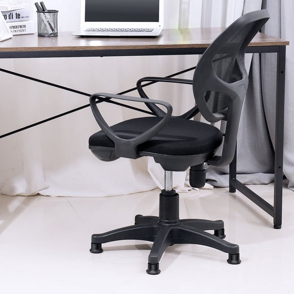 POPETPOP 5Pcs Chair Accessories Black Glide Castors for Office Chairs and Hardwood Floors