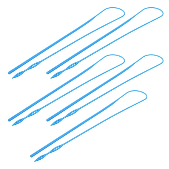POPETPOP 5-Pack Plastic Drawstring Threader Tools for Fast Elastic Band Rethreading and Cord Repair Accessories