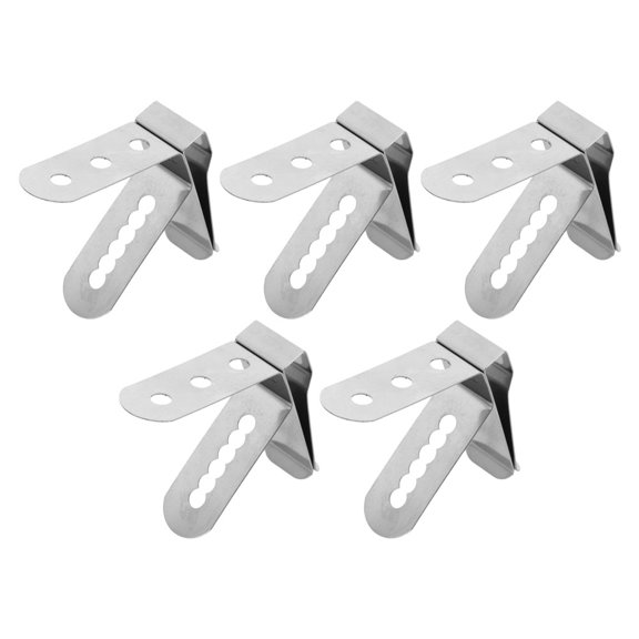 POPETPOP 5Pcs Sturdy Stainless Steel Probe Clip Holder for Precise Temperature Monitoring of Grills Ovens and Drinks