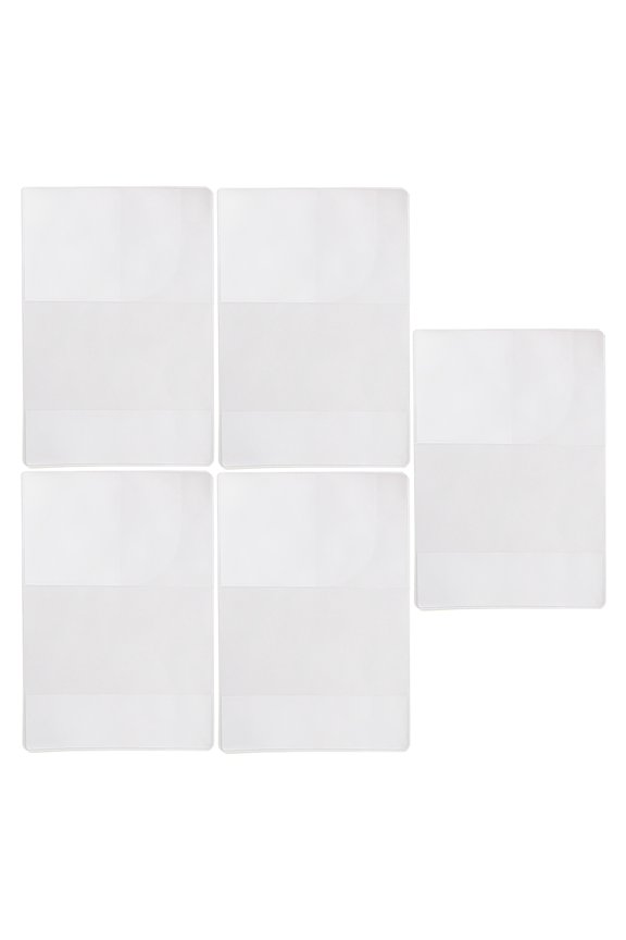 5Pcs Transparent PVC Id Protector Case and Passport Cover for Secure Travel Use