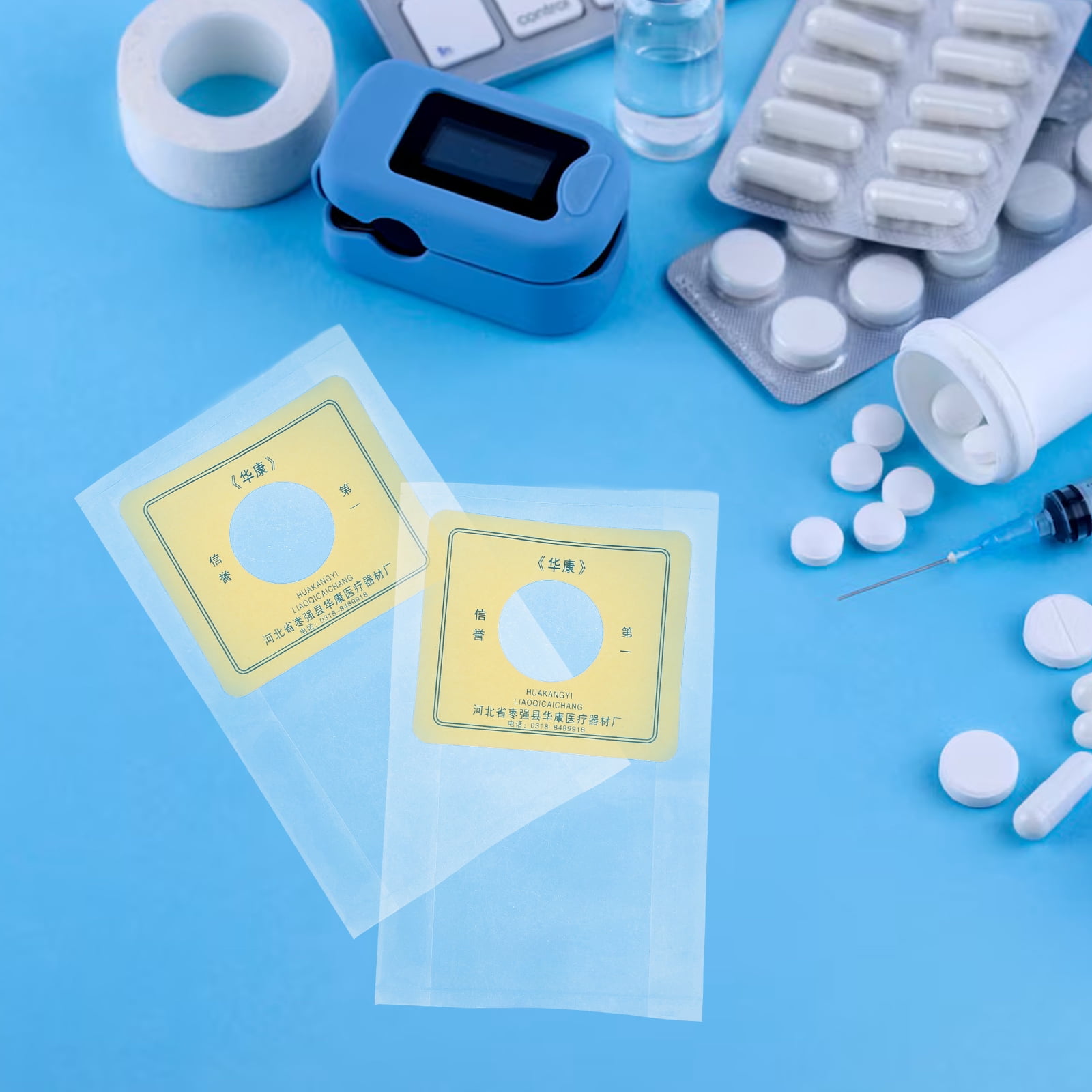 POPETPOP 60pcs Disposable Ostomy Bags Transparent Drainable Colostomy Bags for Patients