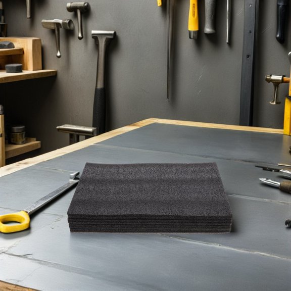 POPETPOP 6Pcs Black Polyethylene Foam Inserts High Resilience Padding for Packing and Tool Box Use