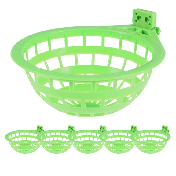 POPETPOP Budgie Nesting Box Pigeon Nesting Bowl Light Green Abs 6Pcs