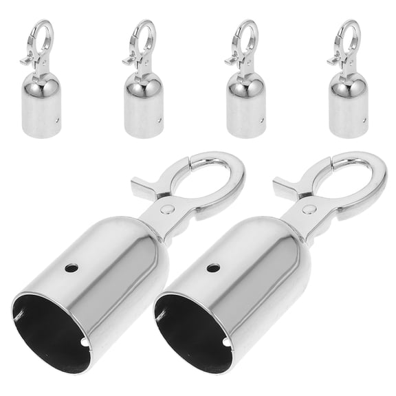 POPETPOP 6pcs Wire Rope End Protector Stainless Steel Secure Fastening for Indoor Truck