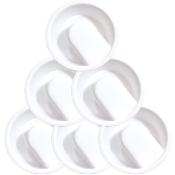 POPETPOP 6-Pack White Water Jug Lids, Practical and Compact Multi-Function Pitcher Covers for Home Kitchen Accessories