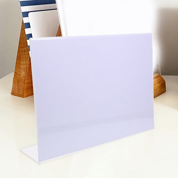 POPETPOP Acrylic Display Stand for Tabletop Signage with Elegant Transparent Design for Events