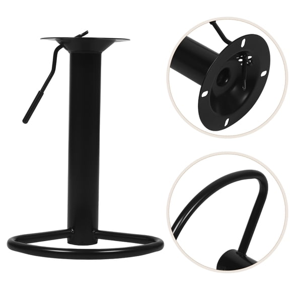 POPETPOP Bar Stool Chair Replacement Base with Footrest Support and Silent Swivel