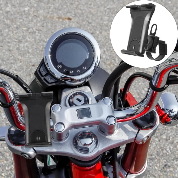 POPETPOP Bike Tablet Mount Black Rotatable Clamp for Handlebar Storage Compatible with Phone and Tablet