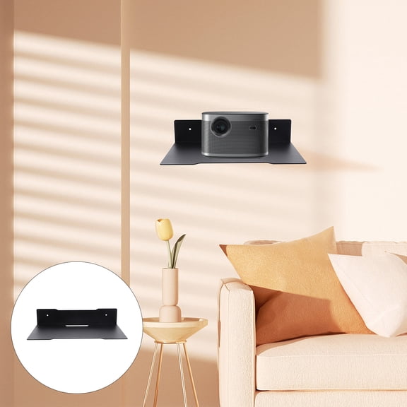 POPETPOP Black Metal Camera Wall Mount Bracket, Strong and Stable Support for Security and