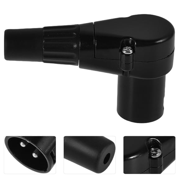 POPETPOP Black Xlr Male Audio Connector with Metal Welding for Dependable Sound Transmission