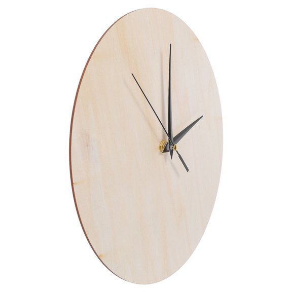POPETPOP Blank Wooden Clock Face Round Dial for Crafting Custom Wall Clock Projects