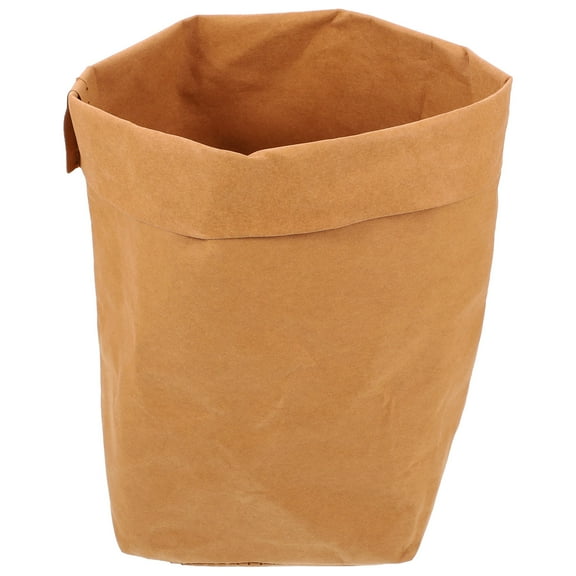 POPETPOP Brown Kraft Paper Bag 1Set for Fruits Grocery Bags Storage with Simple Design