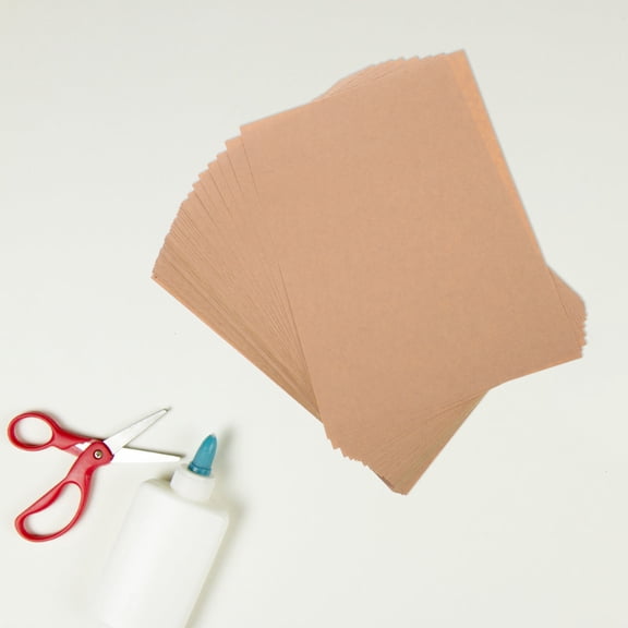 POPETPOP Home Labeling Self-Adhesive Brown Paper 50 Sheets