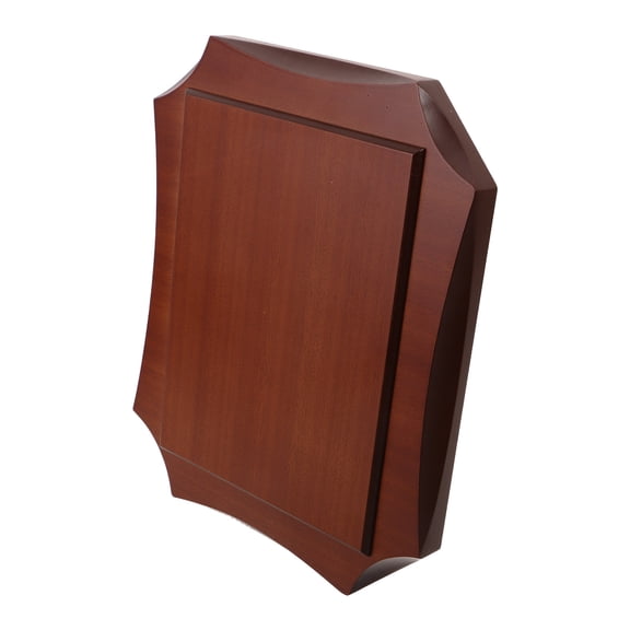 POPETPOP Brown Wood Sports Medal Display Plaque Base for Home and Office Decoration