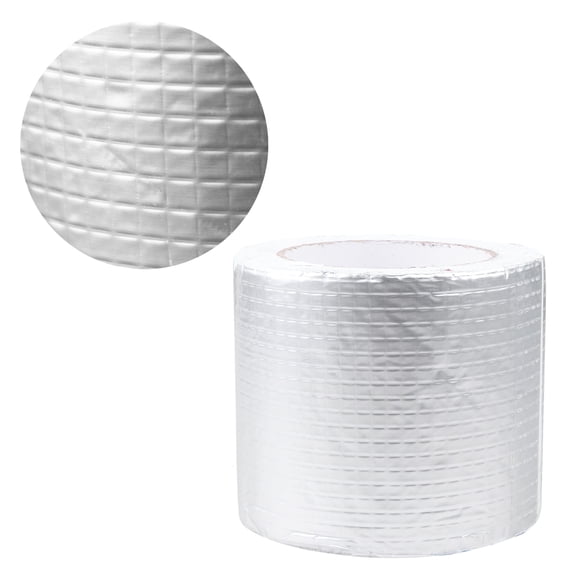 POPETPOP Home Use Butyl Rubber Tape with Aluminum Foil for Roof and Sill Repair