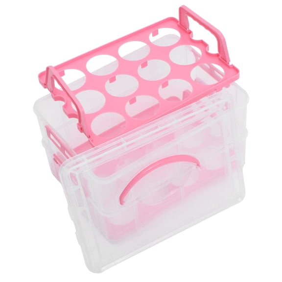 POPETPOP Cake Clear Boxes Handheld Cake Case PP Material for Home Bakers 1Set