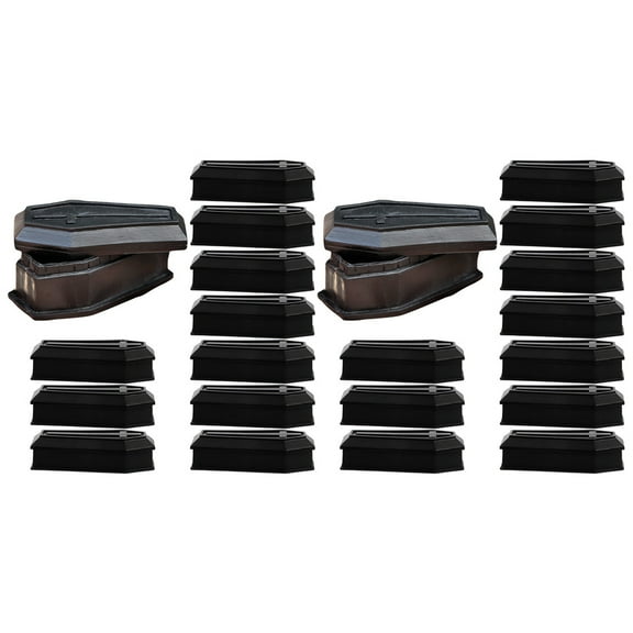 POPETPOP 20Pcs Coffin Adornments Plastic Coffin Box with Lid