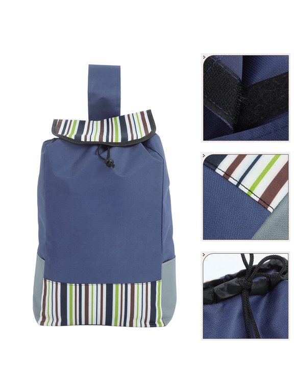 Collapsible Wheeled Tote Multi Oxford Cloth Easy to Use for Shopping