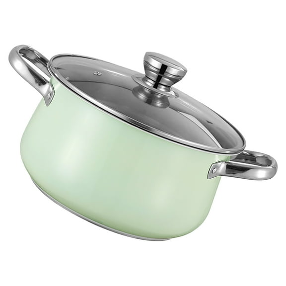 POPETPOP Cooking Pots Stockpot with Lid Stainless Steel for Kitchen 1Pack