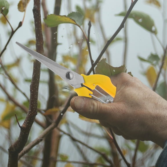 POPETPOP Cordless Tree Pruner Stainless Steel Multi Gardening Hand Pruner 1Set